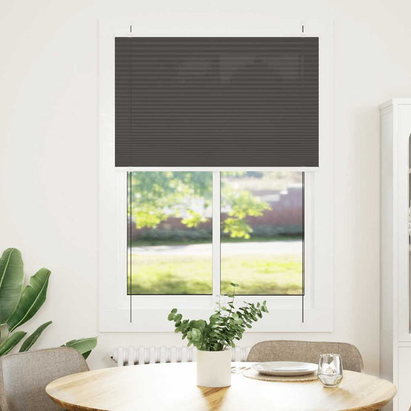 Musta laskostettu blindi Matita 85x150cm (kankaan leveys 84,4 cm)
