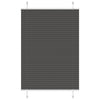 Musta laskostettu blind Matita 100x150cm (kankaan leveys 99,4 cm)