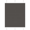 Musta laskostettu blind Matita 105x150cm (kankaan leveys 104,4 cm)