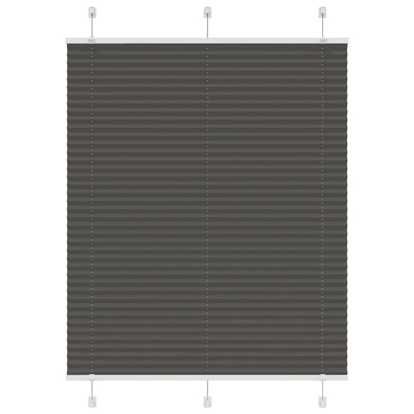 Musta laskostettu blindi Matita 110x150cm (kankaan leveys 109,4 cm)
