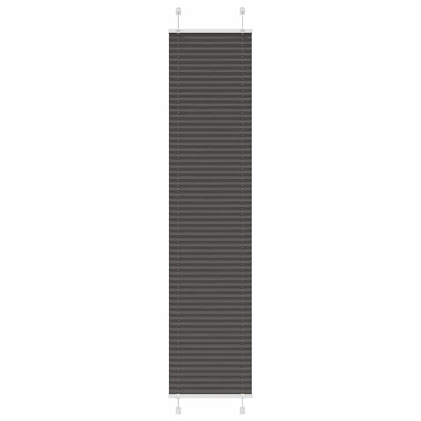 Pliseerattu kaihdin musta 45x200 cm kangas leveys 44,4 cm polyesteri
