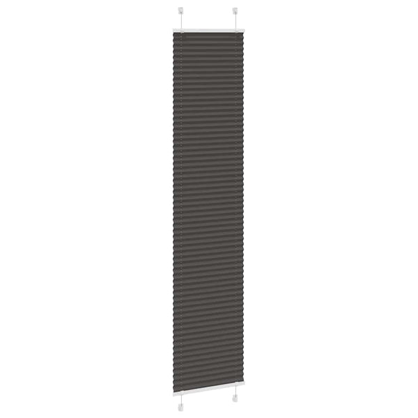 Pliseerattu kaihdin musta 45x200 cm kangas leveys 44,4 cm polyesteri