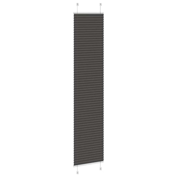 Pliseerattu kaihdin musta 45x200 cm kangas leveys 44,4 cm polyesteri