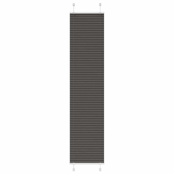 Pliseerattu kaihdin musta 50x200 cm kangas leveys 49,4 cm polyesteri