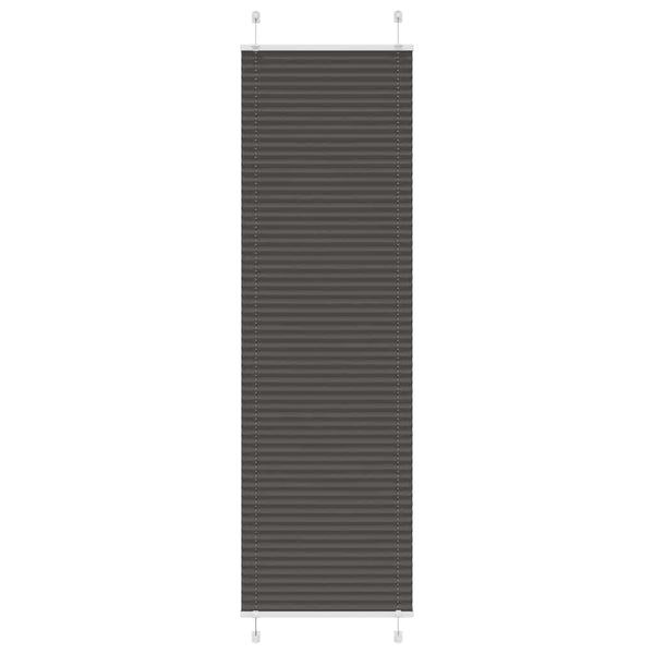 Pliseerattu kaihdin musta 65x200 cm kangas leveys 64,4 cm polyesteri