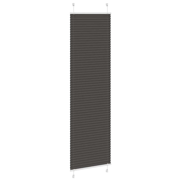 Pliseerattu kaihdin musta 65x200 cm kangas leveys 64,4 cm polyesteri