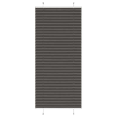 Musta laskostettu blind Matita 90x200cm (kankaan leveys 89,4 cm)