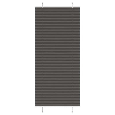 Musta laskostettu blind Matita 95x200cm (kankaan leveys 94,4 cm)