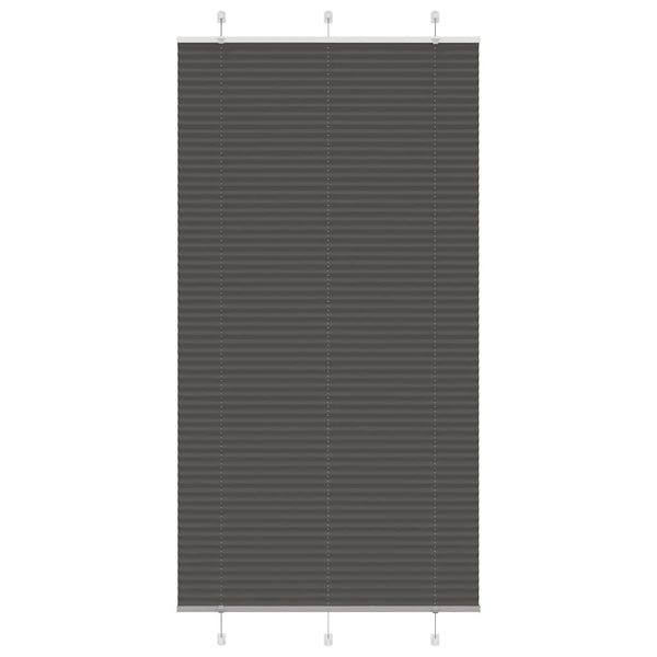 Musta laskostettu blindi Matita 105x200cm (kankaan leveys 104,4 cm)