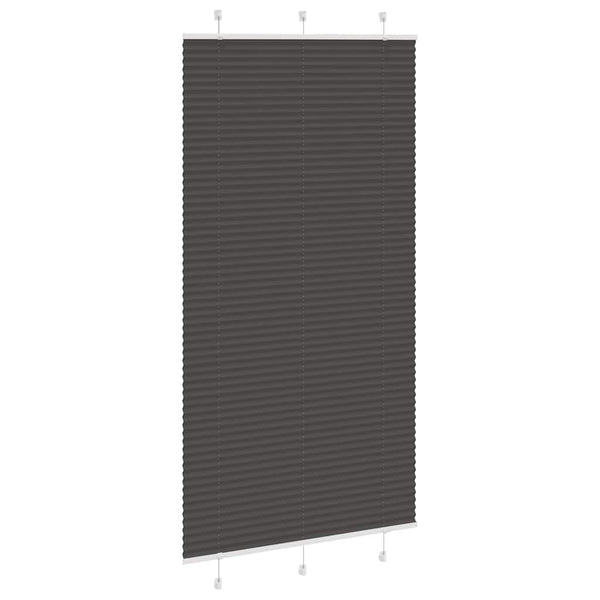 Musta laskostettu blindi Matita 105x200cm (kankaan leveys 104,4 cm)