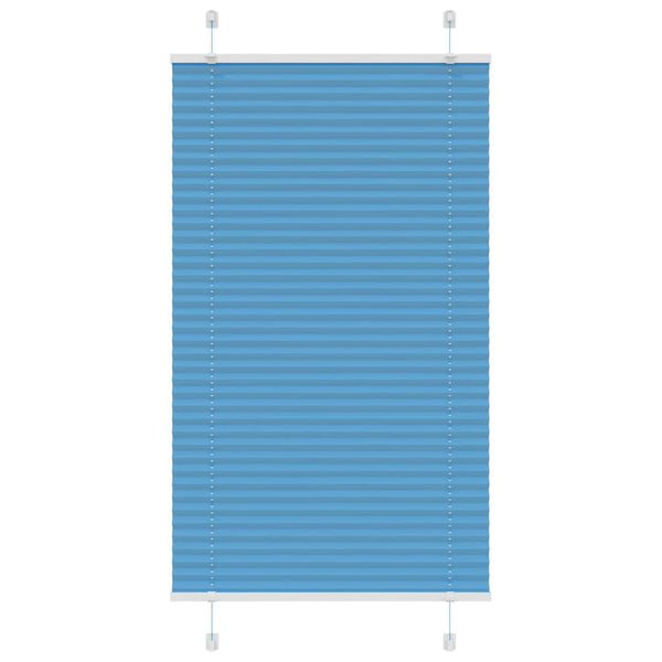 Pliseerattu kaihdin sininen 80x100 cm kangas leveys 79,4 cm polyesteri