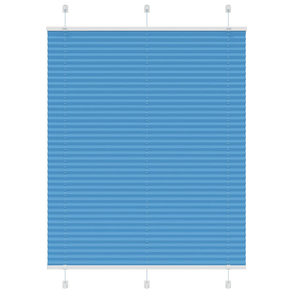 Pliseerattu kaihdin sininen 105x100 cm kangas leveys 104,4 cm polyesteri