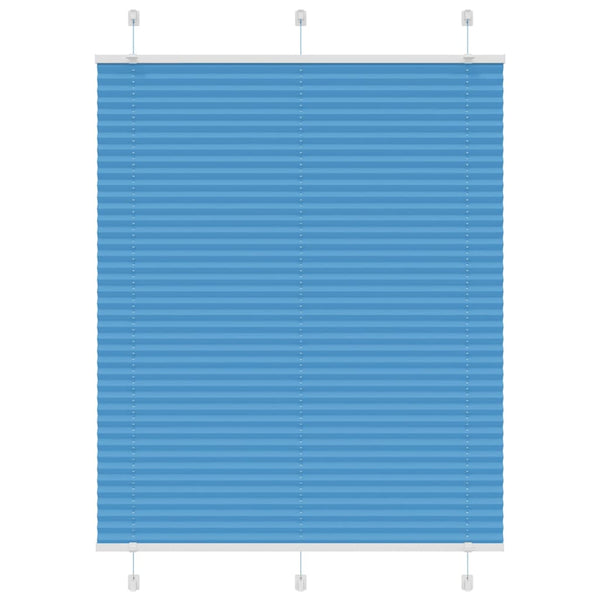 Pliseerattu kaihdin sininen 110x100 cm kangas leveys 109,4 cm polyesteri