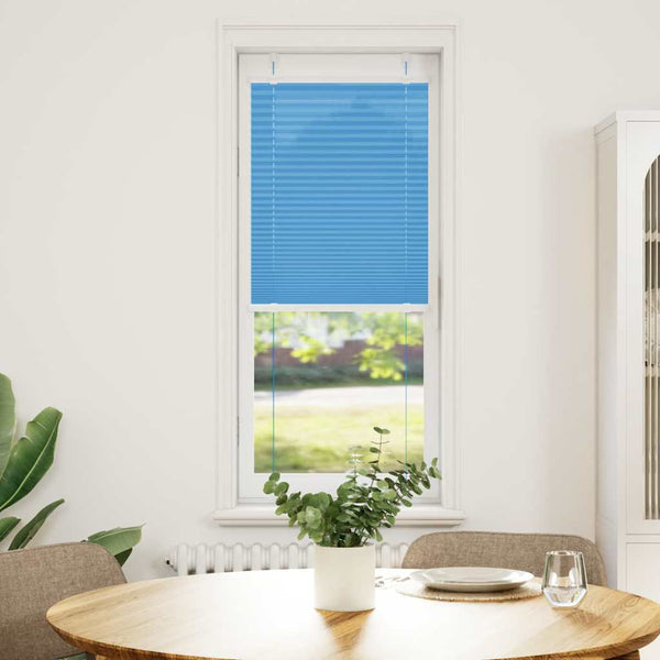Pliseerattu kaihdin sininen 50x150 cm kangas leveys 49,4 cm polyesteri