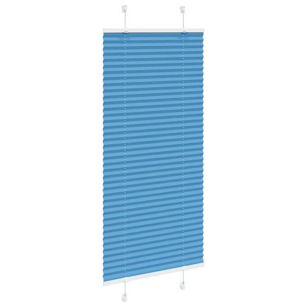 Pliseerattu kaihdin sininen 55x150 cm kangas leveys 54,4 cm polyesteri