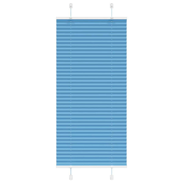 Pliseerattu kaihdin sininen 65x150 cm kangas leveys 64,4 cm polyesteri