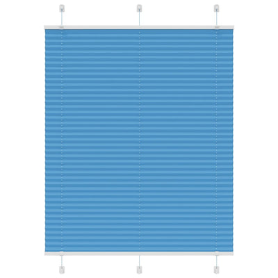 Sininen laskostettu blind Matita 105x150cm (kankaan leveys 104,4 cm)