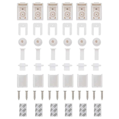 Sininen laskostettu blind Matita 105x150cm (kankaan leveys 104,4 cm)