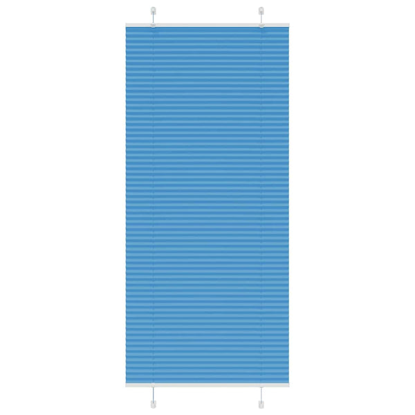 Pliseerattu kaihdin sininen 95x200 cm kangas leveys 94,4 cm polyesteri