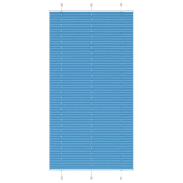 Pliseerattu kaihdin sininen 110x200 cm kangas leveys 109,4 cm polyesteri