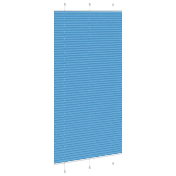 Pliseerattu kaihdin sininen 110x200 cm kangas leveys 109,4 cm polyesteri