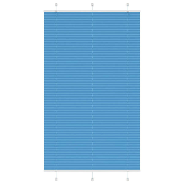 Pliseerattu kaihdin sininen 115x200 cm kangas leveys 114,4 cm polyesteri