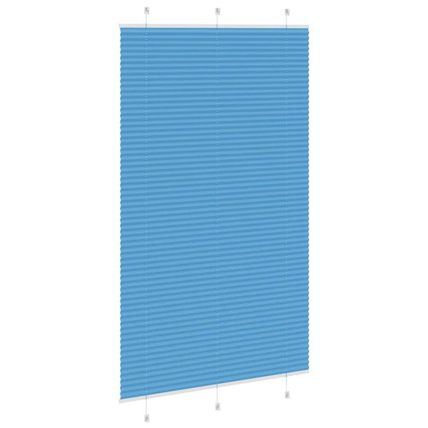 Pliseerattu kaihdin sininen 115x200 cm kangas leveys 114,4 cm polyesteri