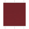 Pliseerattu kaihdin, bordeaux'n punainen, 115x100 cm, kangas, leveys 114,4 cm, polyesteri