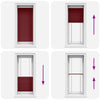 Bordeaux red laskostettu blind Matita 60x150cm (kankaan leveys)