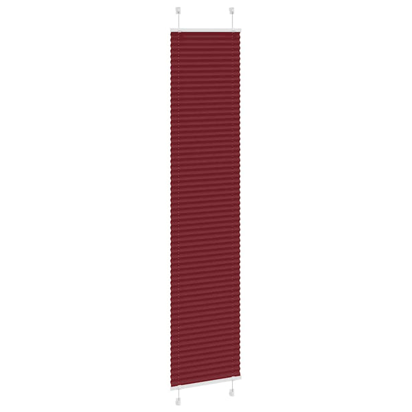 Pliseerattu kaihdin, bordeaux'n punainen, 40x200 cm, kangas, leveys 39,4 cm, polyesteri