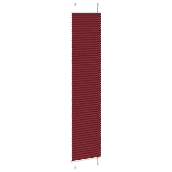 Pliseerattu kaihdin, bordeaux'n punainen, 45x200 cm, kangas, leveys 44,4 cm, polyesteri