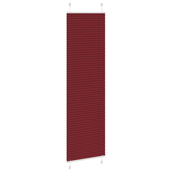 Pliseerattu kaihdin, bordeaux'n punainen, 55x200 cm, kangas, leveys 54,4 cm, polyesteri
