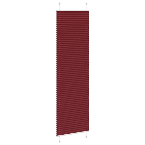 Pliseerattu kaihdin, bordeaux'n punainen, 55x200 cm, kangas, leveys 54,4 cm, polyesteri