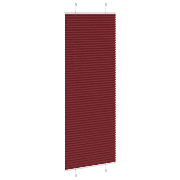 Pliseerattu kaihdin, bordeaux'n punainen, 70x200 cm, kangas, leveys 69,4 cm, polyesteri