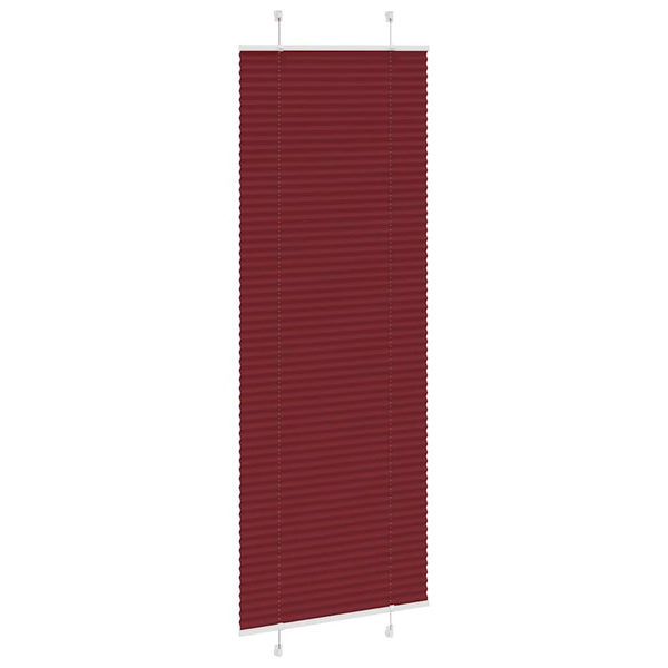 Pliseerattu kaihdin, bordeaux'n punainen, 80x200 cm, kangas, leveys 79,4 cm, polyesteri