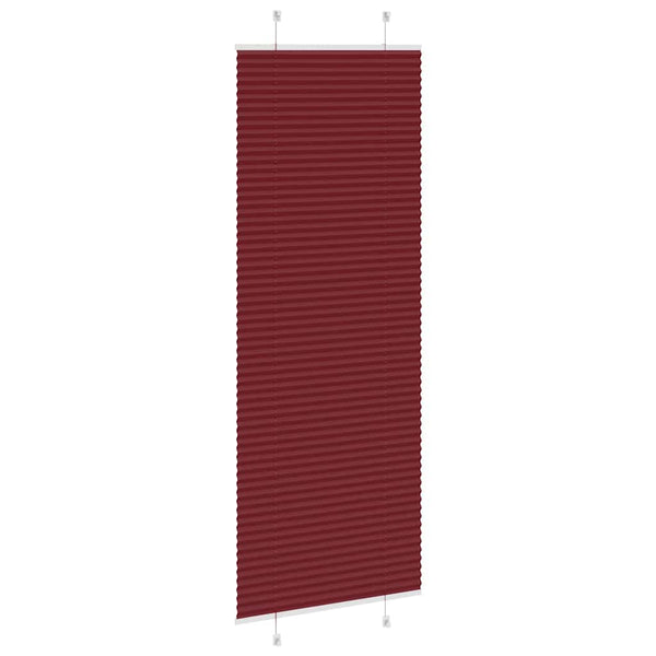 Pliseerattu kaihdin, bordeaux'n punainen, 80x200 cm, kangas, leveys 79,4 cm, polyesteri