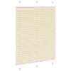Cream laskostettu blind Matita 110x100cm (kankaan leveys 109,4 cm)