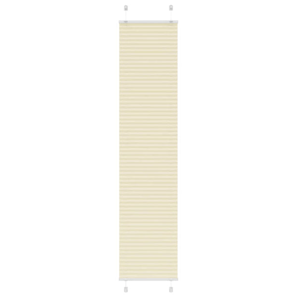 Pliseerattu kaihdin, kermanvärinen, 50x200 cm, kangas, leveys 49,4 cm, polyesteri