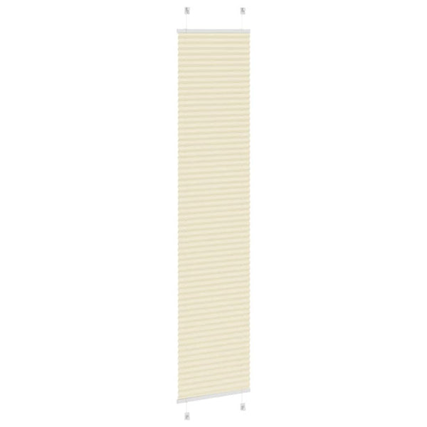 Pliseerattu kaihdin, kermanvärinen, 50x200 cm, kangas, leveys 49,4 cm, polyesteri
