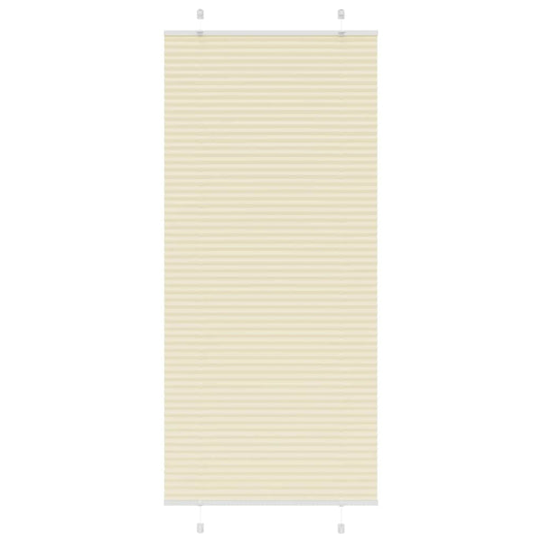 Pliseerattu kaihdin, kermanvärinen, 100x200 cm, kangas, leveys 99,4 cm, polyesteri