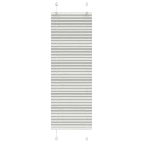 Vaaleanharmaa laskostettu blindit Matita 40x100cm (kankaan leveys)