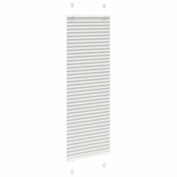Vaaleanharmaa laskostettu blindit Matita 40x100cm (kankaan leveys)