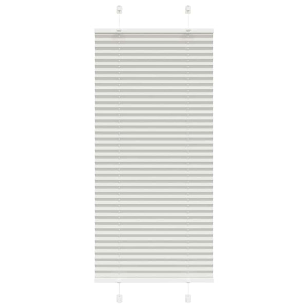 Vaaleanharmaa laskostettu blindit Matita 60x100cm (kankaan leveys)