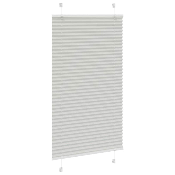 Vaaleanharmaa laskostettu blindit Matita 70x100cm (kankaan leveys)