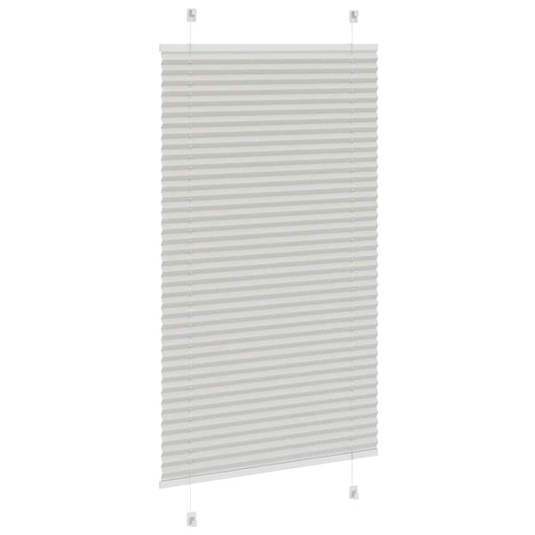 Vaaleanharmaa laskostettu blindit Matita 70x100cm (kankaan leveys)