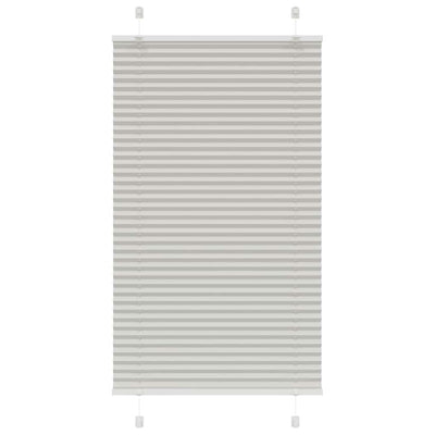 Vaaleanharmaa laskostettu kaihdin Matita 75x100cm (kankaan leveys)