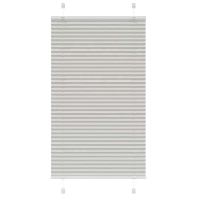 Vaaleanharmaa laskostettu kaihdin Matita 80x100cm (kankaan leveys)