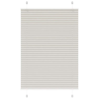 Vaaleanharmaa laskostettu kaihdin Matita 95x100cm (kankaan leveys)