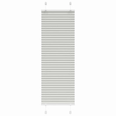 Vaaleanharmaa laskostettu kaihdin Matita 45x150cm (kankaan leveys)