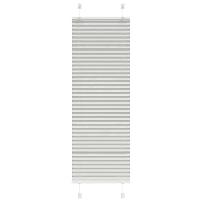 Vaaleanharmaa laskostettu kaihdin Matita 50x150cm (kankaan leveys)